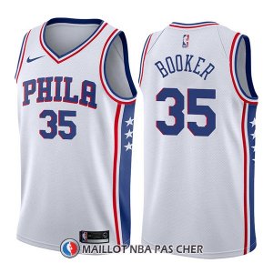 Maillot Philadelphia 76ers Trevor Booker Association 35 2017-18 Blanc