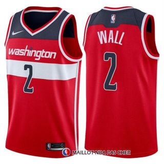 Maillot Authentique Washington Wizards Wall 2017-18 2 Rouge