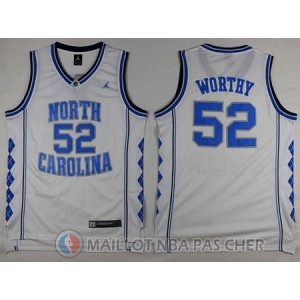 Maillot NBA NCAA Worthy Norte Carolina Blanc