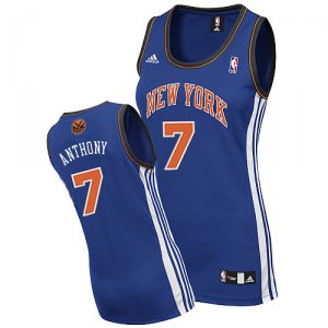 Maillot Femme de Anthony New York Knicks #7 Bleu