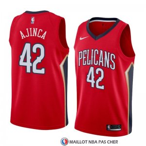 Maillot New Orleans Pelicans Alexis Ajinca Statement 2018 Rouge