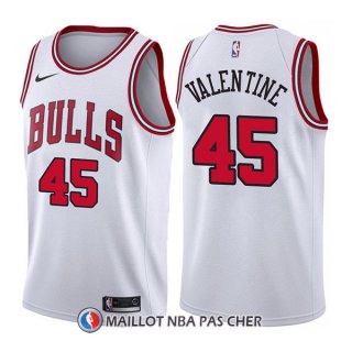 Maillot Chicago Bulls Denzel Valentine Association 45 2017-18 Blanc