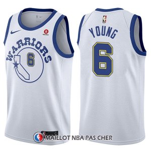Maillot Golden State Warriors Nick Young Hardwood Classic 6 2017-18 Blanc