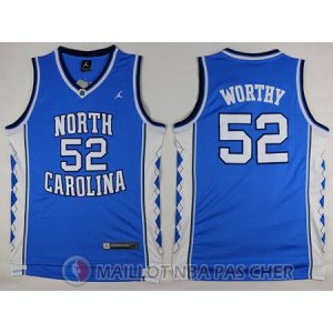 Maillot NBA NCAA Worthy Norte Carolina Bleu
