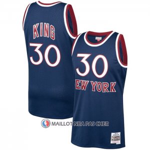Maillot New York Knicks Bernard King NO 30 Mitchell & Ness 1982-83 Bleu