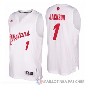 Maillot Jackson Detroit Pistons Noel #1 Blanc