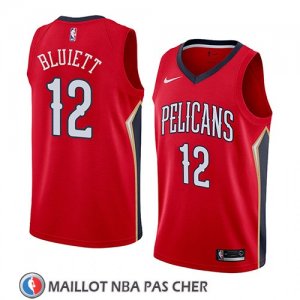 Maillot New Orleans Pelicans Trevon Bluiett Statement 2018 Rouge