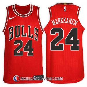 Maillot Chicago Bulls Lauri Markkanen 24 2017-18 Rouge