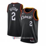 Maillot Cleveland Cavaliers Collin Sexton Ville 2020-21 Noir