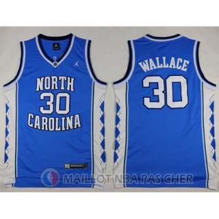 Maillot NBA NCAA Wallace Norte Carolina Bleu