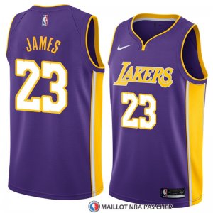 Maillot Los Angeles Lakers Lebron James 23 Statement 2017-18 Volet