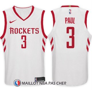 Maillot Houston Rockets Chris Paul 3 2017-18 Blanc