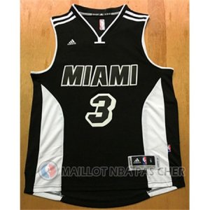 Maillot NBA Wade Miami Heat Noir Blanc