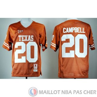 Maillot NCAA Earl Campbell Jaune