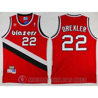 Maillot NBA Rivoluzione 30 Drexler Portland Trail Blazers Rouge