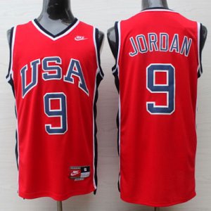 Maillot de Jordan USA NBA 1984 Rouge