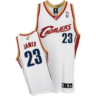 Maillot Cleveland Cavaliers James #23 Blanc