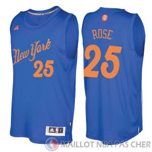 Maillot Rose New York Knicks Noel #25 Bleu