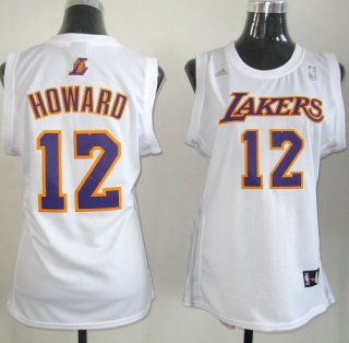 Maillot Femme de Howard Los Angeles Lakers #12 Blanc