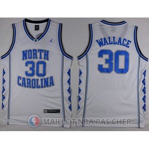 Maillot NBA NCAA Wallace Norte Carolina Blanc