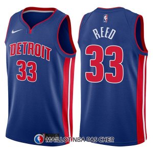 Maillot Detroit Pistons Willie Reed Icon 33 2017-18 Bleu