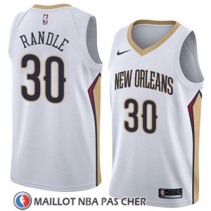 Maillot New Orleans Pelicans Julius Randle No 30 Association 2018 Blanc
