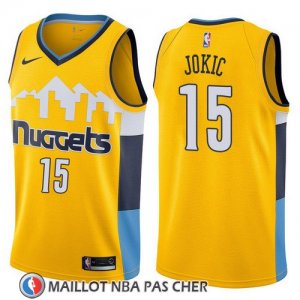 Maillot Nuggets Nikola Jokic 15 Statement 2017-18 Jaune