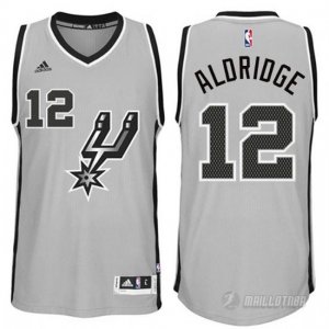 Maillot San Antonio Spurs Aldridge #12 Gris