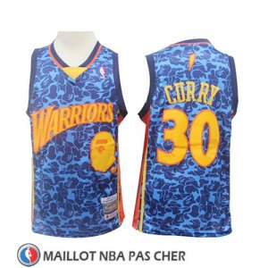 Maillot Golden State Warriors Stephen Curry Mitchell & Ness Bleu