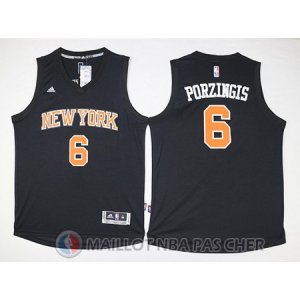 Maillot New York Knicks Porzingis #6 Nero