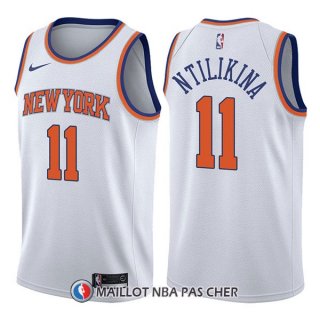 Maillot New York Knicks Frank Ntilikina Association 11 2017-18 Blanc