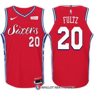 Maillot Authentique Philadelphia 76ers Fultz 2017-18 20 Rouge