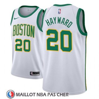 Maillot Boston Celtics Gordon Hayward No 20 Ciudad 2018-19 Blanc