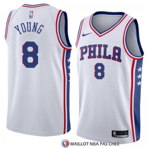 Maillot Philadelphia 76ers James Young Association 2018 Blanc