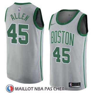 Maillot Boston Celtics Kadeem Allen No 45 Ciudad 2018 Gris