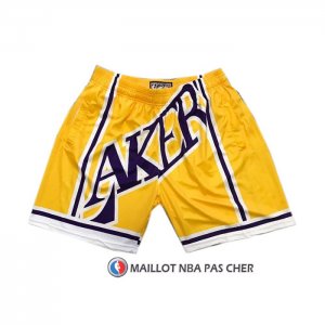 Short Los Angeles Lakers Mitchell & Ness Big Face Jaune