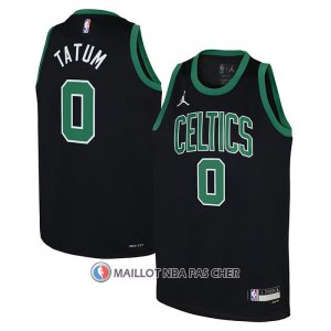 Maillot Enfant Boston Celtics Jayson Tatum NO 0 Statement Noir