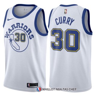 Maillot Authentique Golden State Warriors Curry 2017-18 30 Blanc