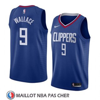 Maillot Los Angeles Clippers Tyrone Wallace No 9 Icon 2018 Bleu
