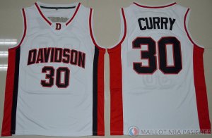 Maillot NCAA Stephen Curry Blanc