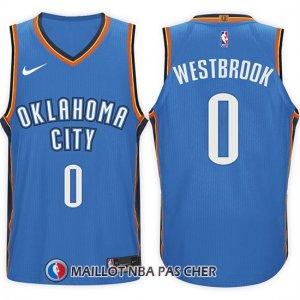 Maillot Oklahoma City Thunder Russell Westbrook 0 2017-18 Bleu
