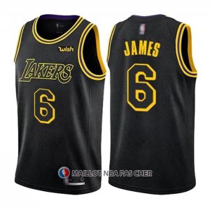 Maillot Los Angeles Lakers LeBron James Ville 2021-22 Noir