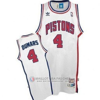 Maillot Detroit Pistons Dumars #4 Blanc