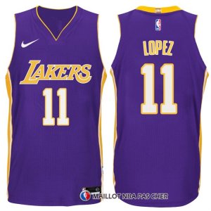 Maillot Authentique Los Angeles Lakers Lopez 2017-18 11 Volet