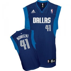 Maillot Dallas Mavericks Nowitzki #41 Bleu Marino