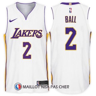 Maillot Los Angeles Lakers Lonzo Ball 2 2017-18 Blanc