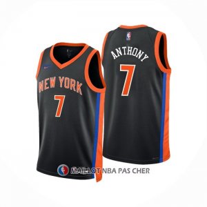 Maillot New York Knicks Carmelo Anthony NO 7 Ville 2022-23 Noir