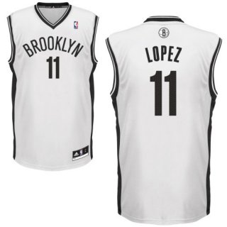 Maillot Blanc Lopez Brooklyn Nets Revolution 30