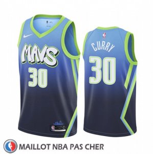Maillot Dallas Mavericks Seth Curry Ville Edition Bleu
