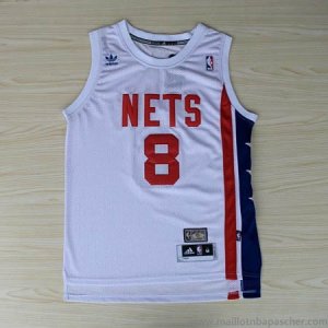 Maillot ABA de Willams Brooklyn Nets #8 Blanc